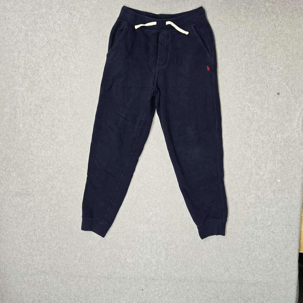 Polo Ralph Lauren Boys Activewear Pants M (10-12) Navy Blue Embroidered